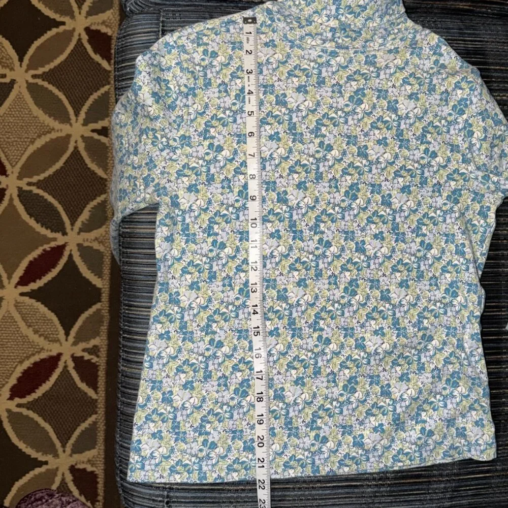 vintage l.l. bean floral long sleeve - Picture 7 of 7